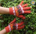 100% Alpaca Wool Gloves with Llama Designs orange  - Product id: ALPACAGLOVES09-15 Photo02