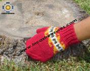 100% Alpaca Wool Hand Knit Mittens Mitts puka - Product id: ALPACAGLOVES09-02 Photo04