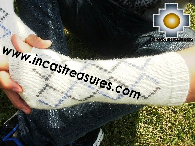 100% Alpaca Wool Wrist Warmers Gloves anpi - Product id: ALPACAGLOVES12-02 Photo02
