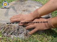 100% Alpaca Wool gloves Silver Gray phasa  - Product id: ALPACAGLOVES09-05   Photo02