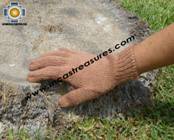 100% Alpaca Wool gloves Silver Gray phasa  - Product id: ALPACAGLOVES09-05   Photo03
