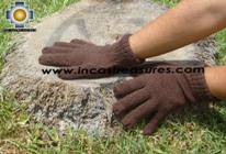 100% Alpaca Wool gloves Silver Gray puna - Product id: ALPACAGLOVES09-04  Photo02