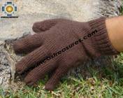 100% Alpaca Wool gloves Silver Gray puna - Product id: ALPACAGLOVES09-04  Photo03