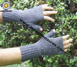 100% Alpaca Wool Mitts Solid Color - Product id: ALPACAGLOVES09-37 Photo04
