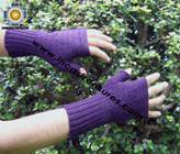 100% Alpaca Wool Mitts Solid Color - Product id: ALPACAGLOVES09-37 Photo03