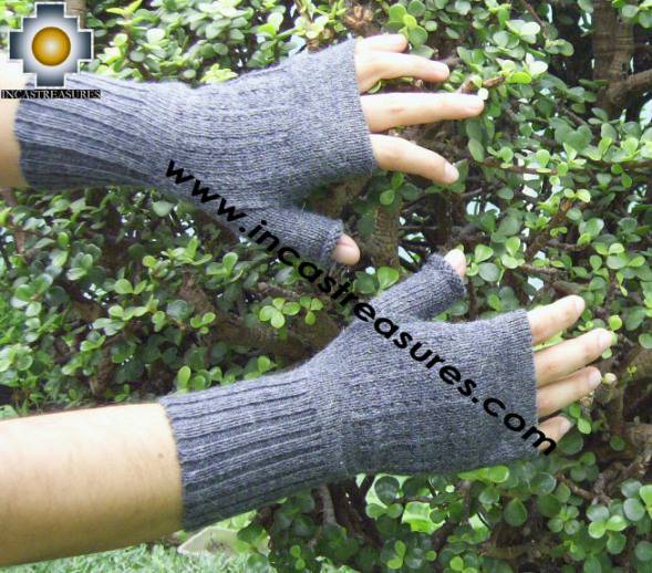 100% Alpaca Wool Mitts Solid Color - Product id: ALPACAGLOVES09-37