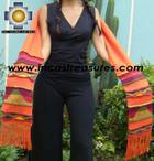 Alpaca Scarf with andenes chinchaysuyo  - Product id: alpaca-scarf-09 Photo03