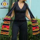 Alpaca Scarf with andenes collasuyo  - Product id: alpaca-scarf-08 Photo02