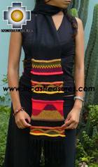 Alpaca Scarf with andenes collasuyo  - Product id: alpaca-scarf-08 Photo03