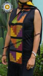 Alpaca Scarf with chakana aguaje  - Product id: alpaca-scarf-05 Photo03