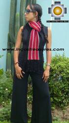 Alpaca Scarf with stripes chincheros  - Product id: alpaca-scarf-02 Photo02