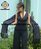 Alpaca Scarf with stripes chincheros  - Product id: alpaca-scarf-02 Photo04