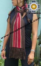 Alpaca Scarf with stripes ollantaytambo  - Product id: alpaca-scarf-03 Photo03