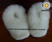 Baby Alpaca Slipper white Wawa - Product id: ALPACASLIPPERS09-03 Photo02