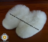 Baby Alpaca Slipper white Wawa - Product id: ALPACASLIPPERS09-03 Photo04