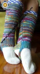 Alpaca Leg Warmers sunrise - Product id: ALPACASOCKS09-09 Photo03