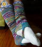 Alpaca Leg Warmers sunrise - Product id: ALPACASOCKS09-09 Photo01