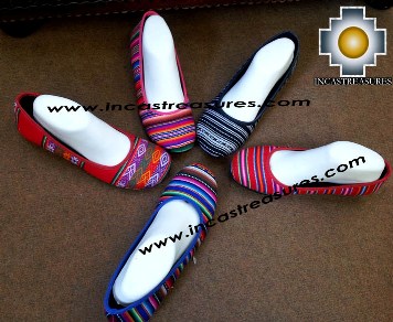 Assorted Bayeta Ballerina Shoe from Inka Peru Fabric