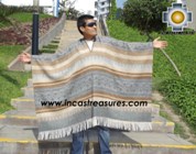 Alpaca Poncho extrafine mamaqucha UNISEX  - Product id: ALPACA-PONCHO12-02 Photo01