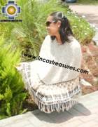 Alpaca Poncho short stripes UNISEX  - Product id: ALPACA-PONCHO09-09 Photo02