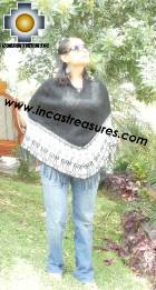 Alpaca Poncho rustic llamas UNISEX  - Product id: ALPACA-PONCHO09-15 Photo03