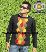 100% alpaca wool sweater for men COCO  - Product id: mens-alpaca-sweater12-01 Photo01