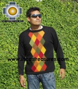 100% alpaca wool sweater for men COCO  - Product id: mens-alpaca-sweater12-01 Photo03