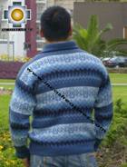 100% Alpaca Men Sweater Clouds- Product id: MENS-SWEATER09-02 Photo02