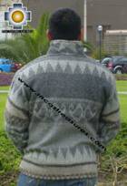 100% Alpaca Jacket andenes  - Product id: MENS-SWEATER09-08 Photo02