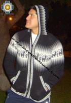 100% Alpaca Men Sweatshirt Quilla  - Product id: MENS-SWEATER09-04 Photo03