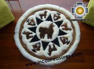 100% Alpaca baby alpaca round fur rug Alpaca Land - Product id: ALPACAFURRUG10-01 Photo04
