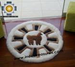 100% Alpaca baby alpaca round fur rug Alpaca Land - Product id: ALPACAFURRUG10-02 Photo04