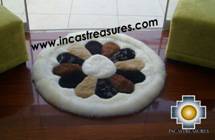 100% Alpaca baby alpaca round fur rug Alpaca Land - Product id: ALPACAFURRUG10-03 Photo03