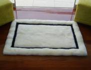 100% Alpaca baby alpaca round fur rug andean mirror - Product id: ALPACAFURRUG10-06 Photo01