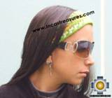 Alpaca Headband Andean Design green -  Product id: Alpaca-Headband10-03 Photo03