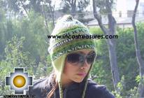 Chullo Hat Andean Design cactus -  Product id: Alpaca-Hats09-20 Photo02