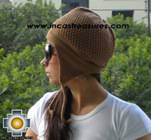Alpaca Wool Hat Arawi camel, solid Color Chullo - available in 14 colors - Product id: Alpaca-Hats09-29 Photo03