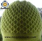 Alpaca Wool Hat Arawi limegreen, solid Color Chullo - available in 14 colors - Product id: Alpaca-Hats09-34 Photo02