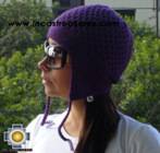 Wholesale Alpaca wool hat arawi Purple, solid color