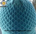 Alpaca Wool Hat Arawi skyblue, solid Color Chullo - available in 14 colors - Product id: Alpaca-Hats09-39 Photo02