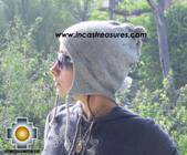 Alpaca Wool Hat solid Color Chullo - available in 12 colors - Product id: Alpaca-Hats09-06 Photo03