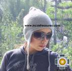 Alpaca Wool Hat solid Color Chullo - available in 12 colors - Product id: Alpaca-Hats09-06 Photo04