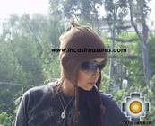 100% Alpaca Wool Hat solid Color Chullo - available in 12 colors - Product id: 100Alpaca-Hats09-06 Photo02