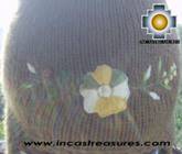 Alpaca Wool Hat with Embroidery Kantuta chaxcra  - Product id: Alpaca-Hats09-04 Photo03