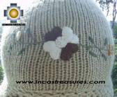 Alpaca Wool Hat with Embroidery Kantuta tiwu  - Product id: Alpaca-Hats09-03 Photo03
