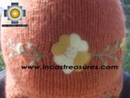 Alpaca Wool Hat with Embroidery Kantuta willapi  - Product id: Alpaca-Hats09-02 Photo03