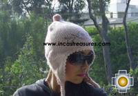 Alpaca Wool Hat with Embroidery Kantuta tikanchasqa  - Product id: Alpaca-Hats09-05 Photo02