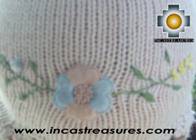 Alpaca Wool Hat with Embroidery Kantuta tikanchasqa  - Product id: Alpaca-Hats09-05 Photo03