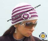 Alpaca Wool Hat worms purple -  Product id: Alpaca-Hats09-45 Photo03