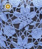 Andean Crochet Poncho Flowers blue - Product id: crochet-poncho-03 Photo03